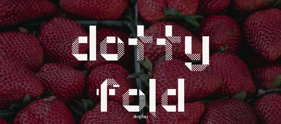 Dotty Fold Font