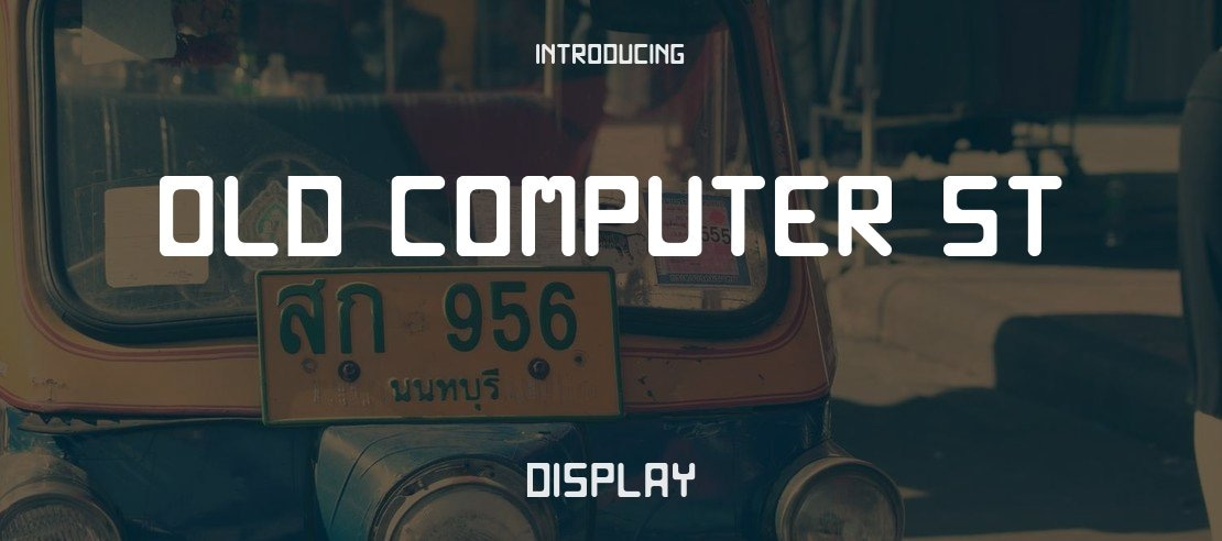 Old computer St Font