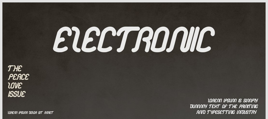 electronic Font