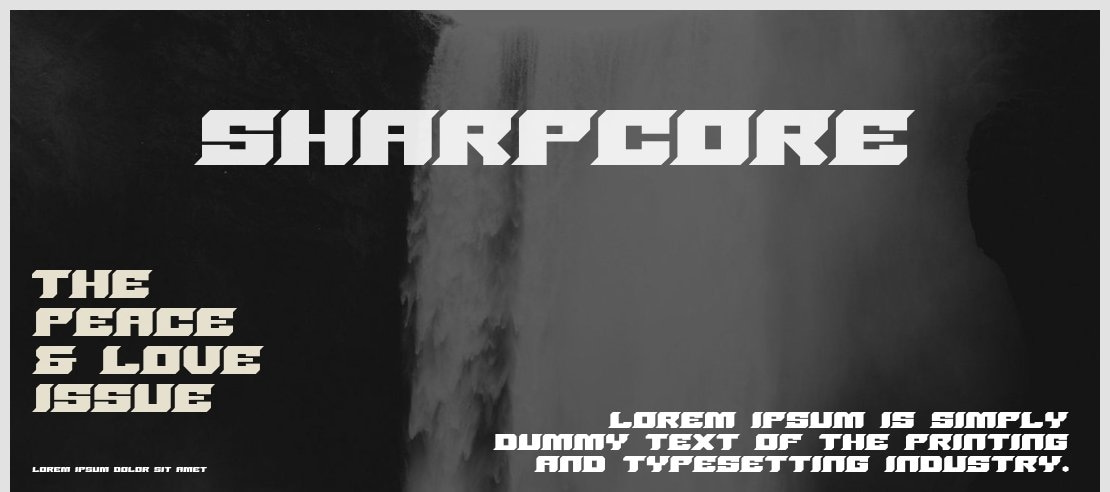 SharpCore Font