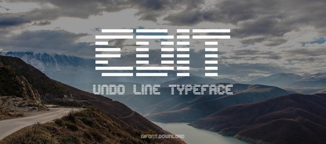 Edit Undo Line Font