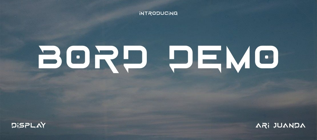 Bord Demo Font