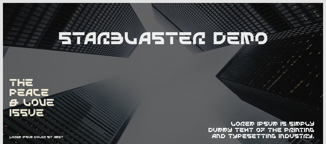 STARBLASTER demo Font