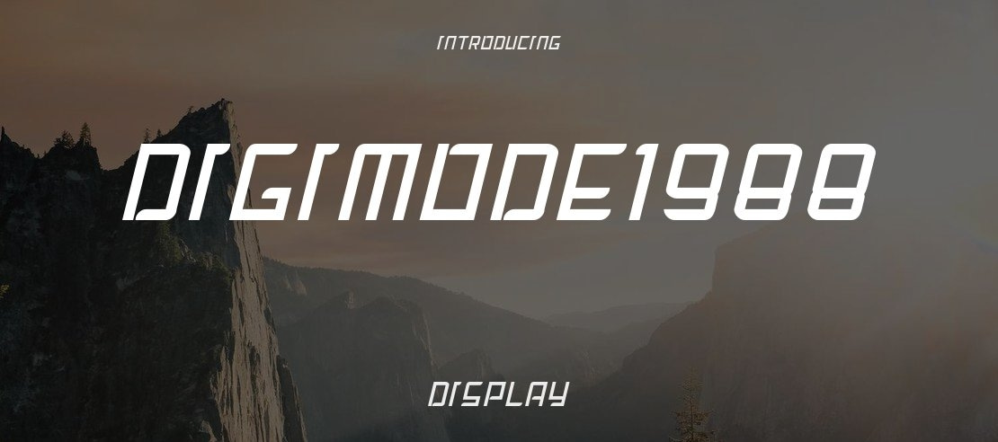 DigiMode1988 Font