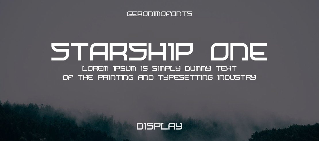 Starship One Font