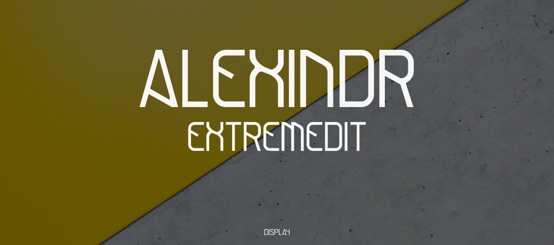 AlexInDR ExtremEdit Font