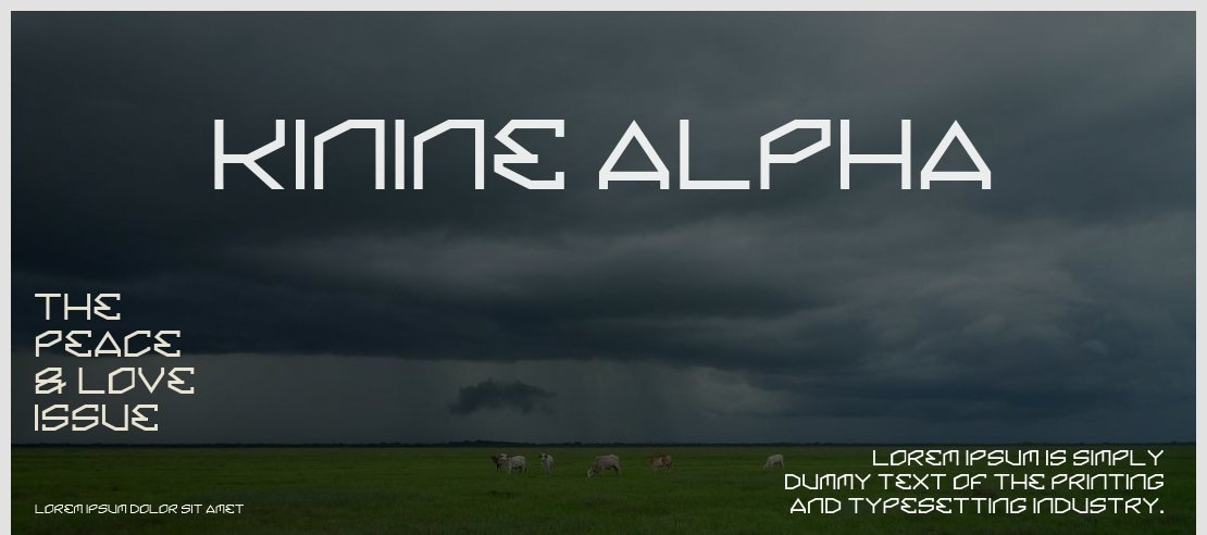 Kinine Alpha Font