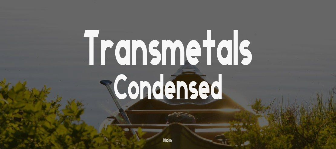 Transmetals Condensed Font Family