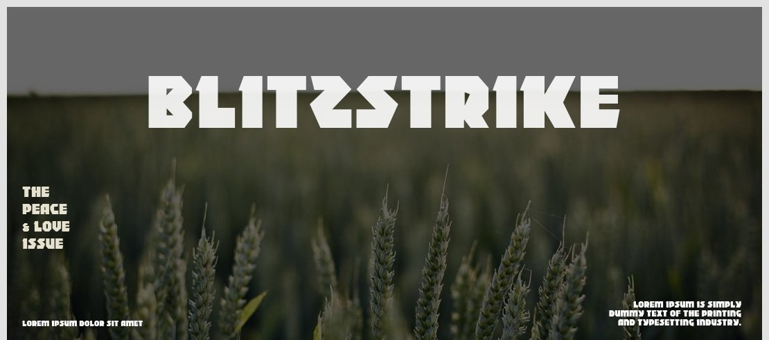 Blitzstrike Font Family