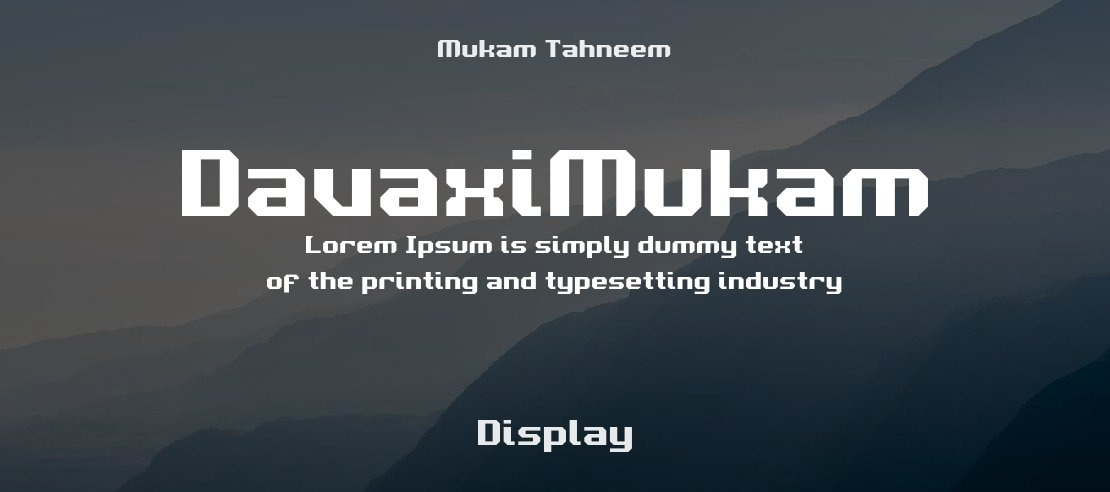 DavaxiMukam Font