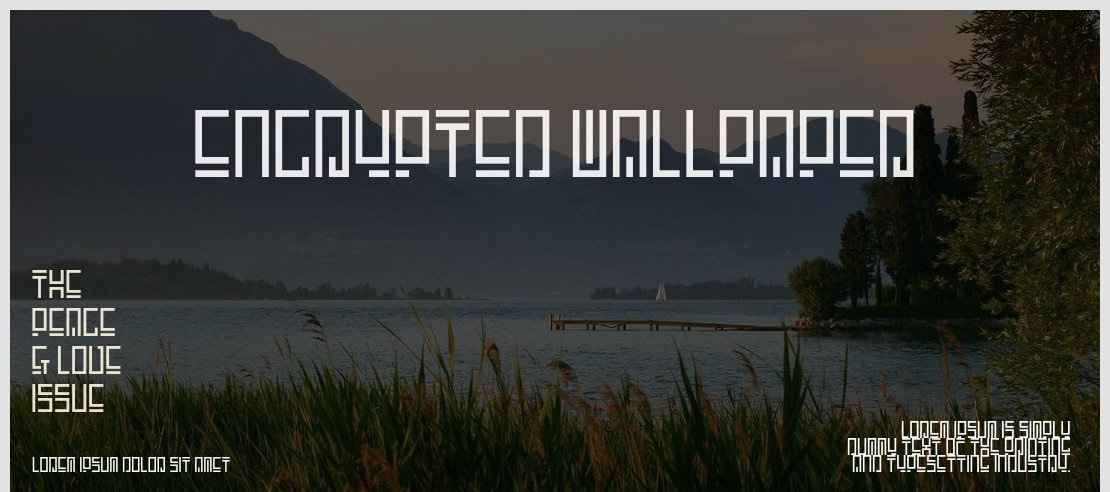 Encrypted Wallpaper Font