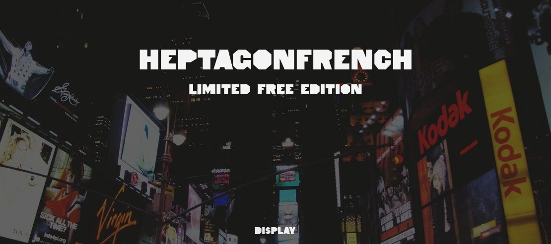 HeptagonFrench Limited Free Edition Font