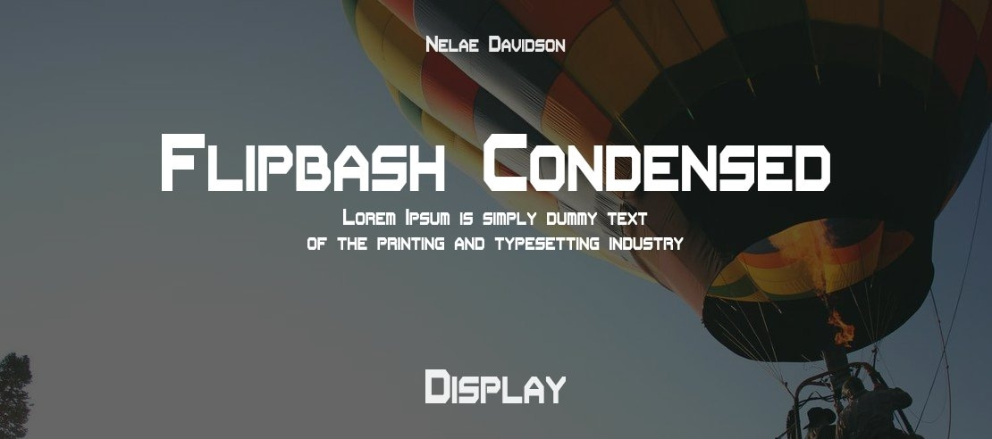 Flipbash Condensed Font Family