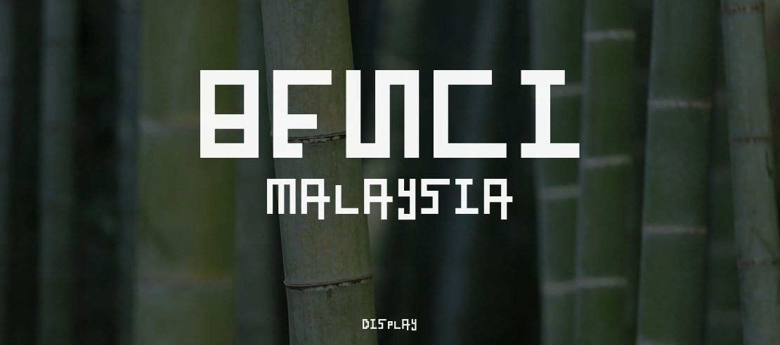 Benci Malaysia Font