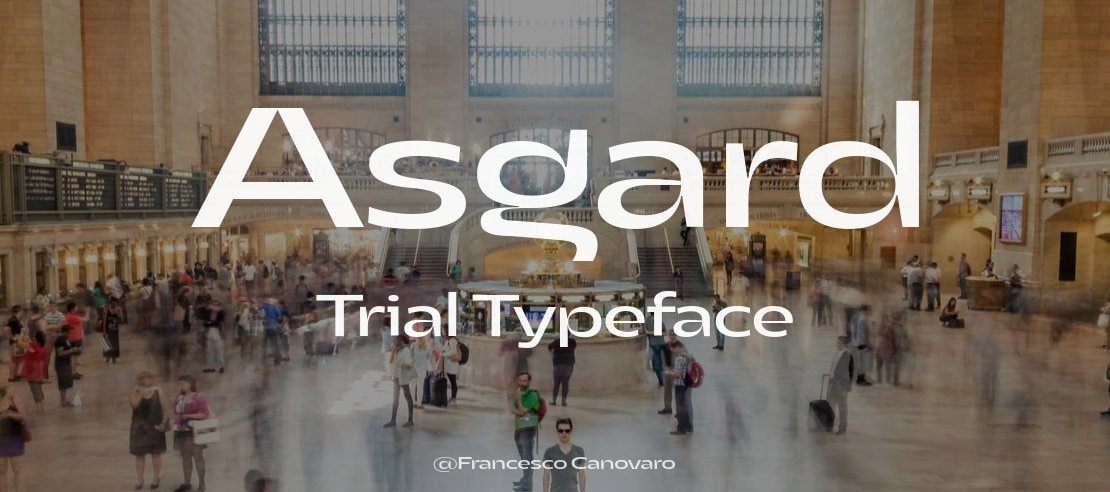 Asgard Trial Font Family