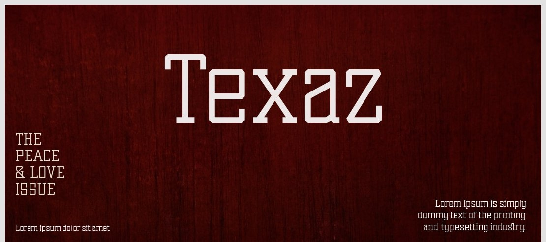 Texaz Font