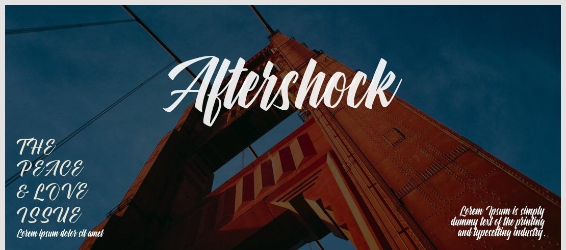 Aftershock Font
