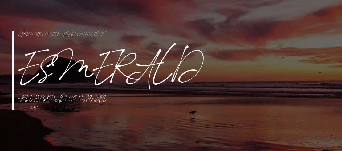 Esmerald Free Personal Use Font