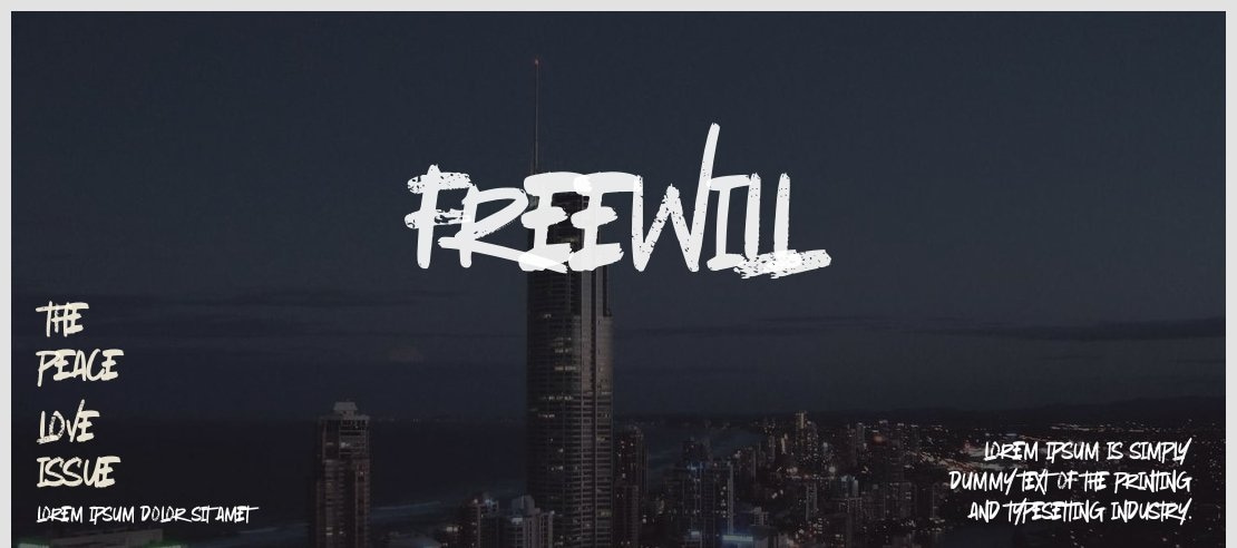 Freewill Font