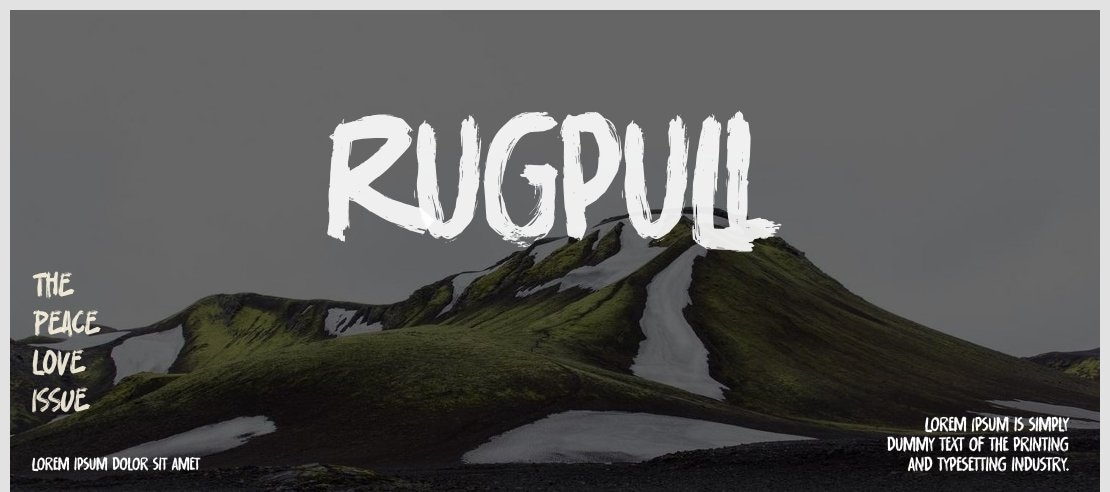 Rugpull Font