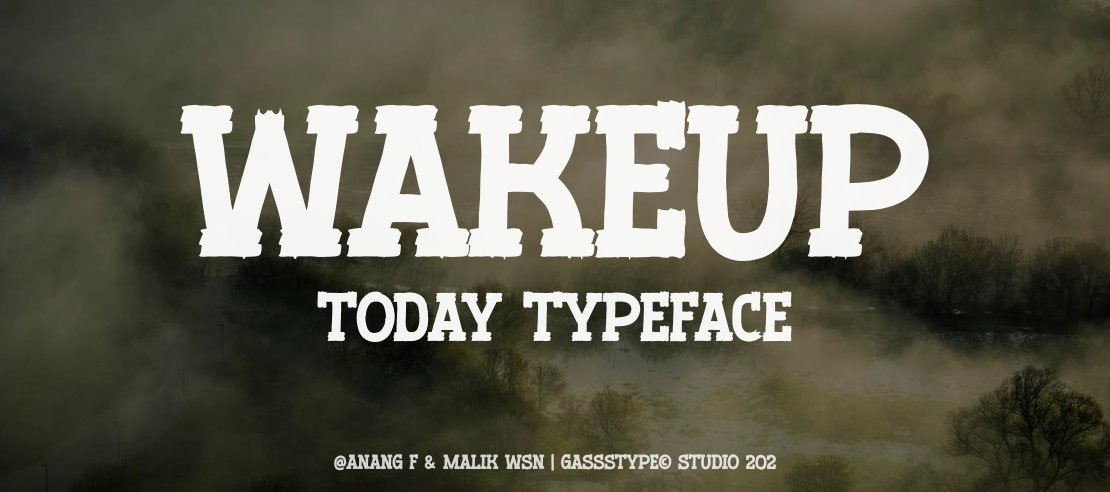 Wakeup Today Font