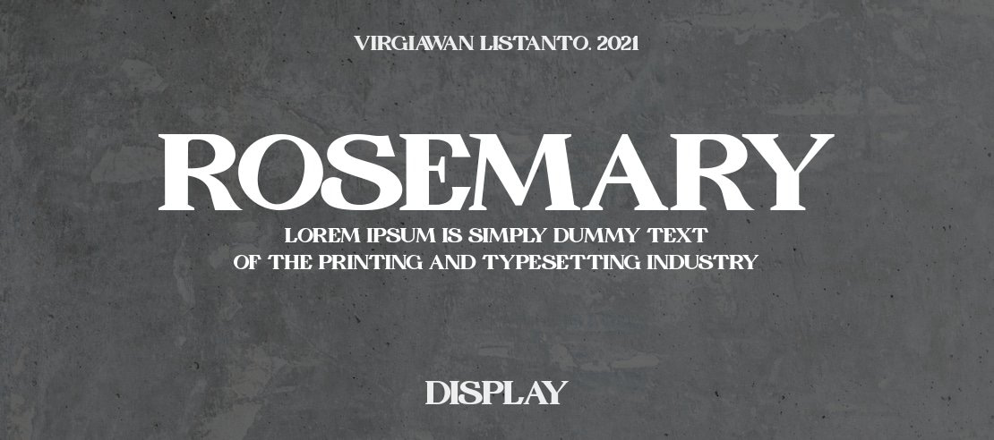 Rosemary Font