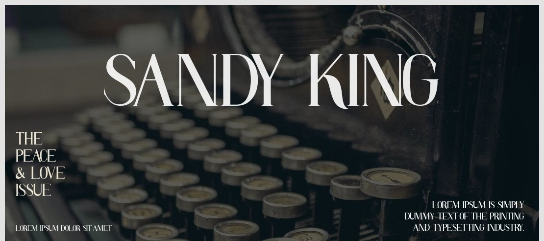 Sandy King Font