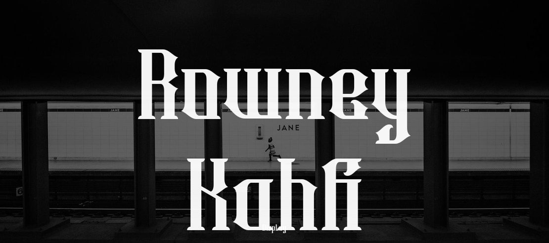 Rowney Kahfi Font