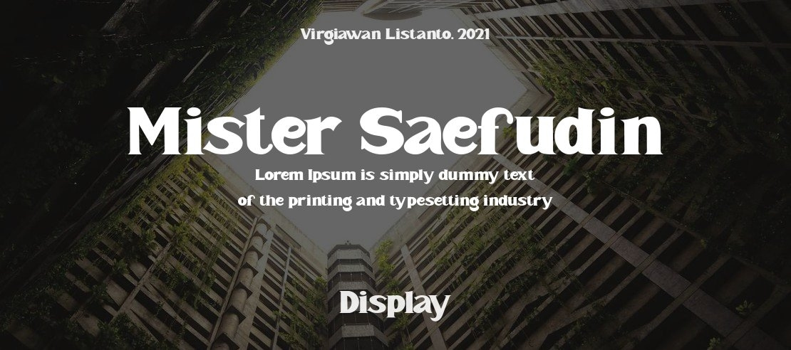 Mister Saefudin Font