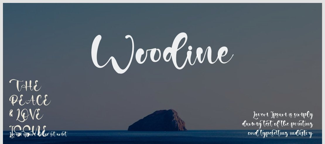 Woodine Font