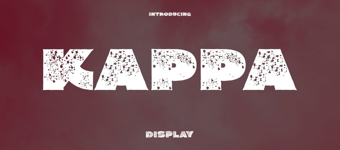 KAPPA Font