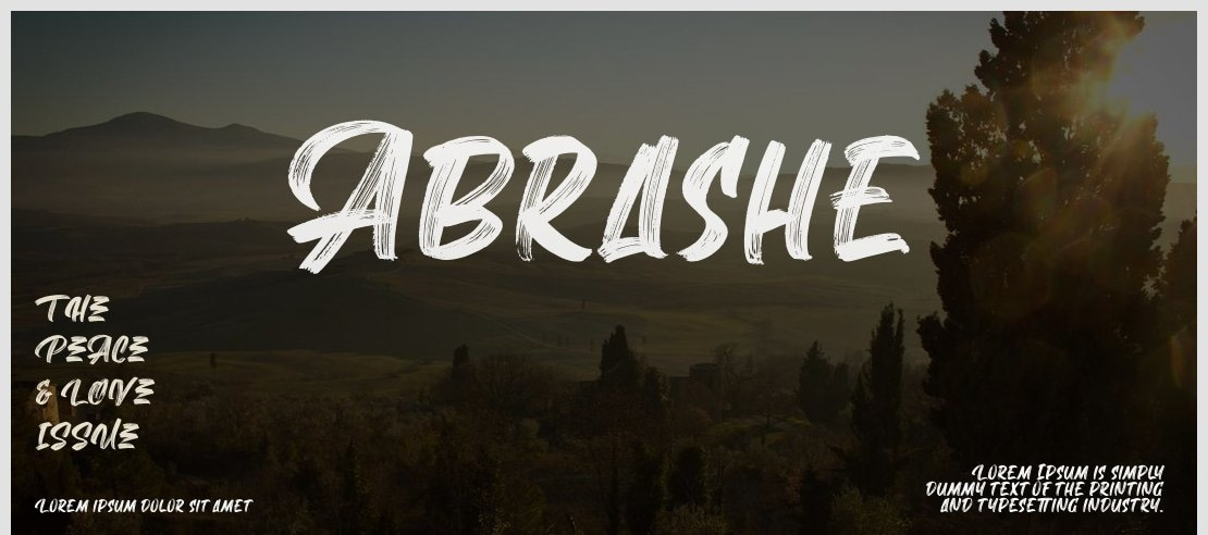 Abrashe Font