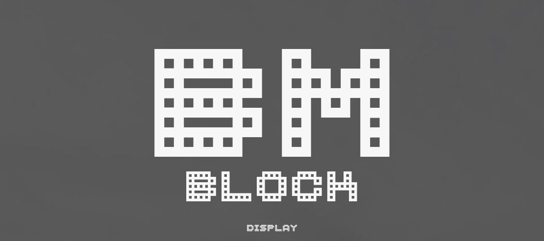 BM Block Font