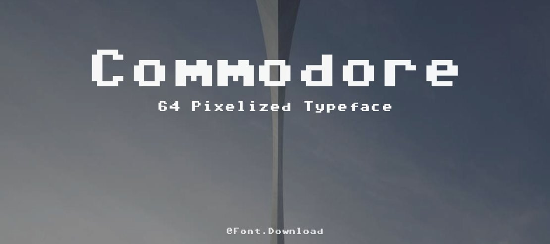 Commodore 64 Pixelized Font