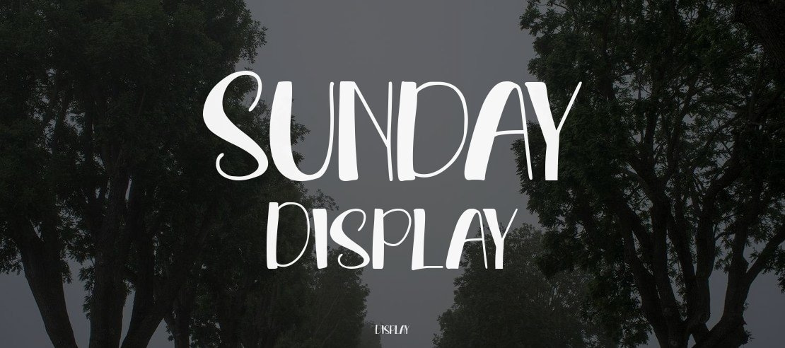 Sunday Display Font