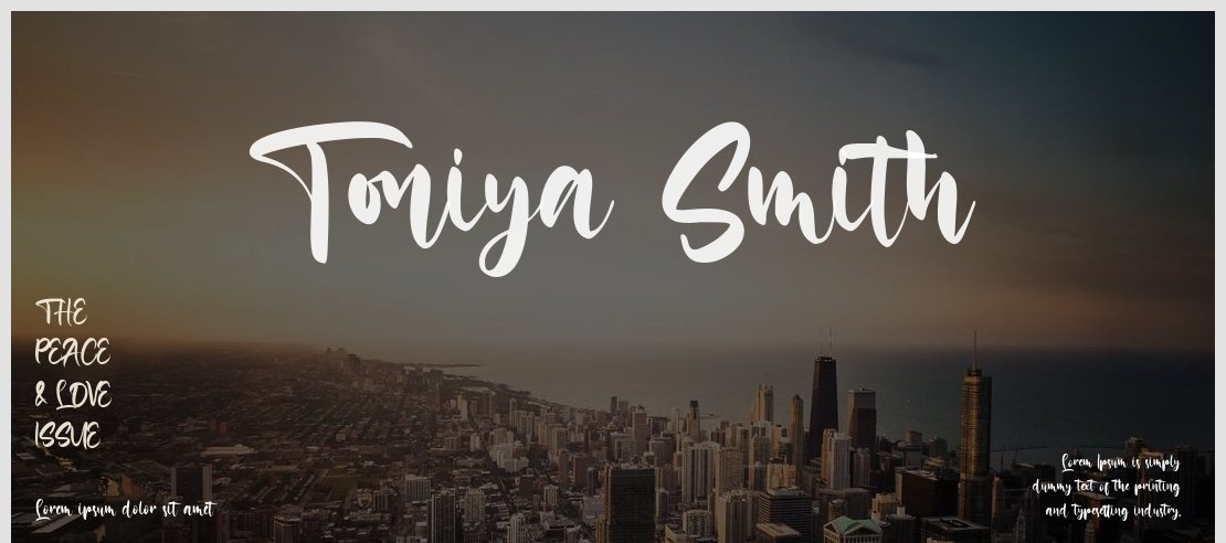 Toniya Smith Font