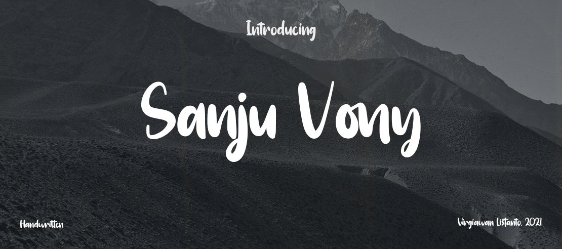 Sanju Vony Font