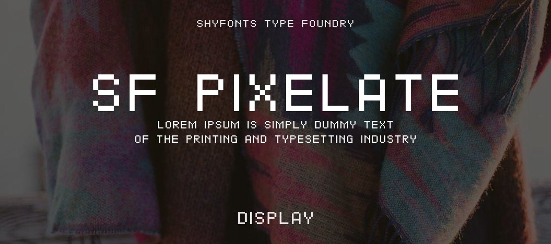 SF Pixelate Font Family