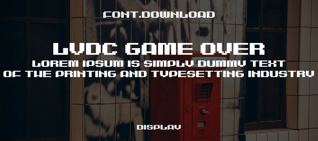 LVDC Game Over Font