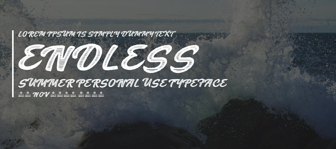 Endless Summer Personal Use Font