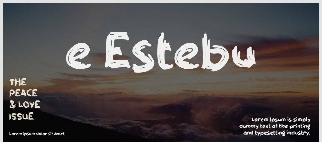 e Estebu Font