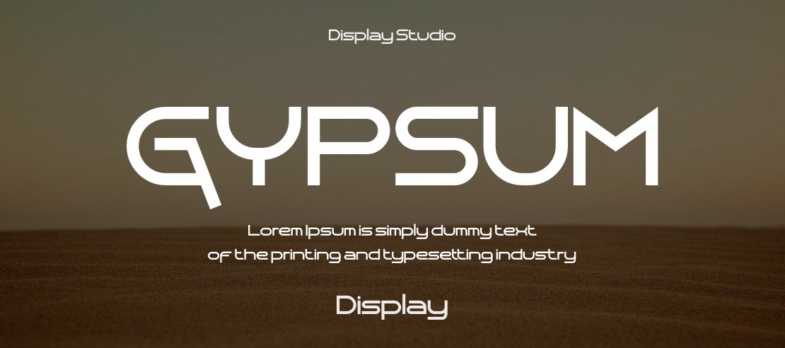 GYPSUM Font