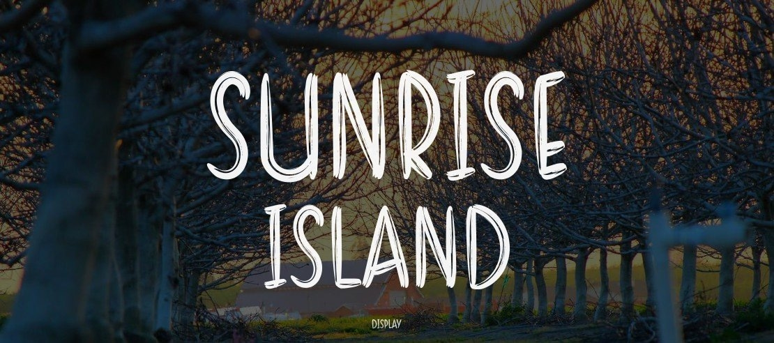 SUNRISE ISLAND Font