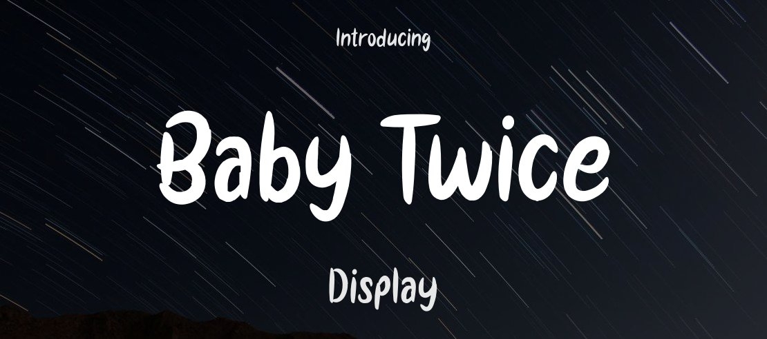 Baby Twice Font