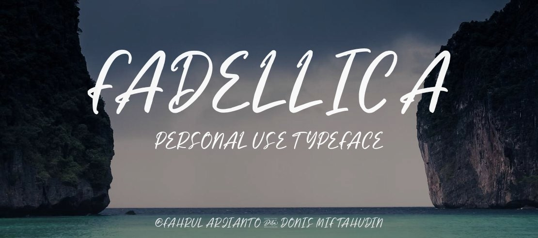 Fadellica Personal Use Font