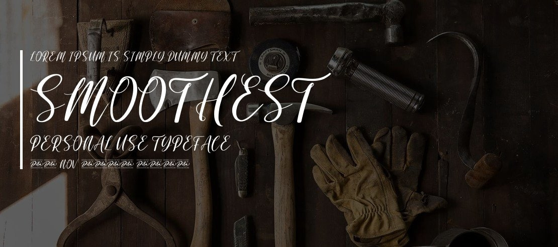 Smoothest Personal Use Font