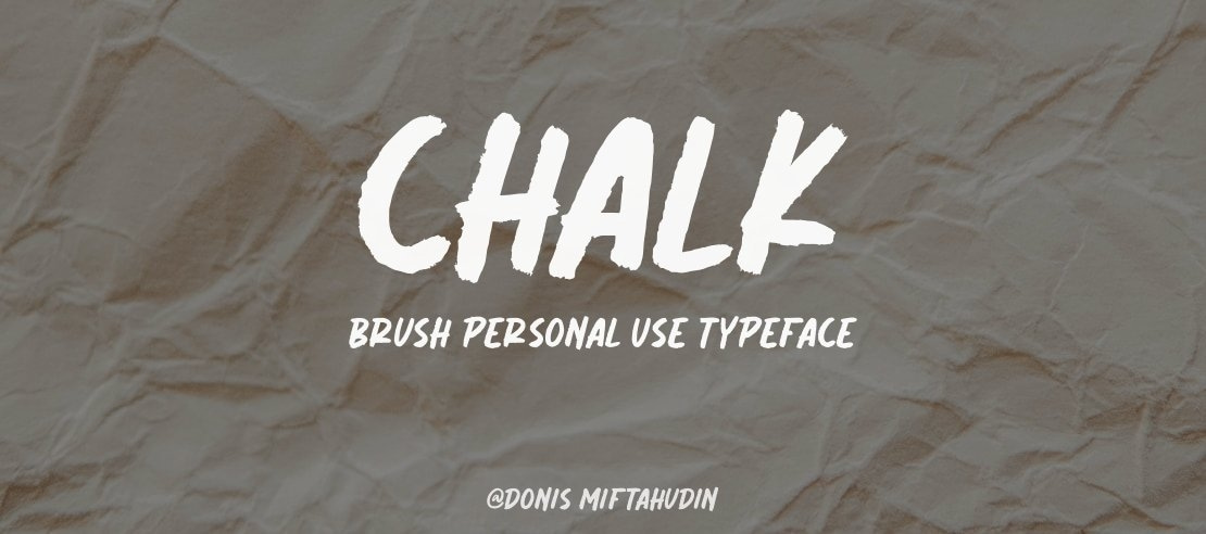 Chalk Brush Personal Use Font
