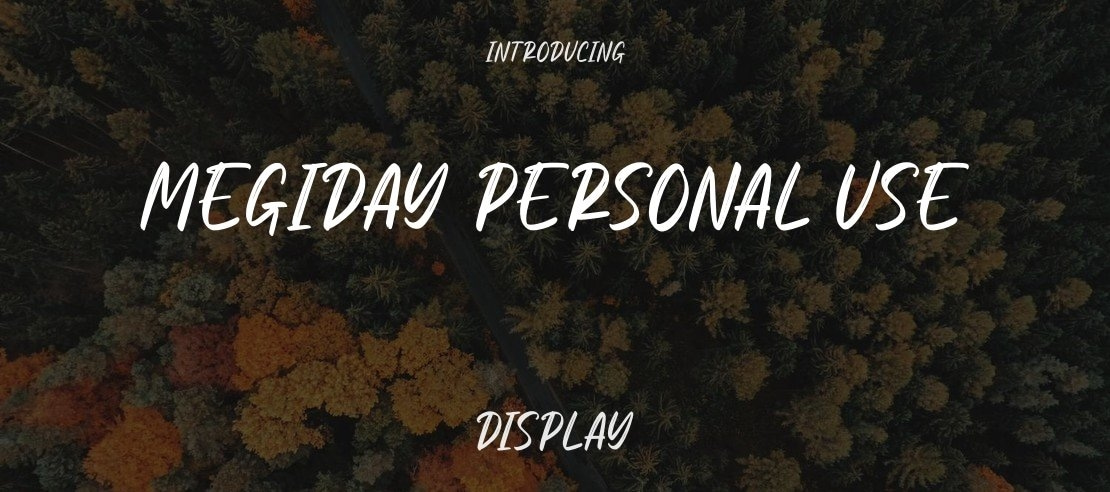 Megiday Personal Use Font