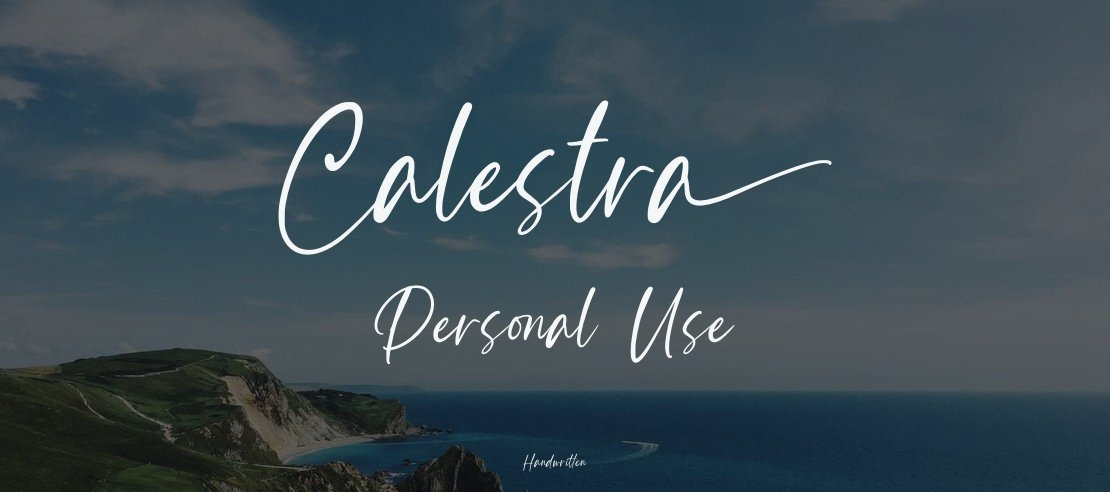 Calestra Personal Use Font