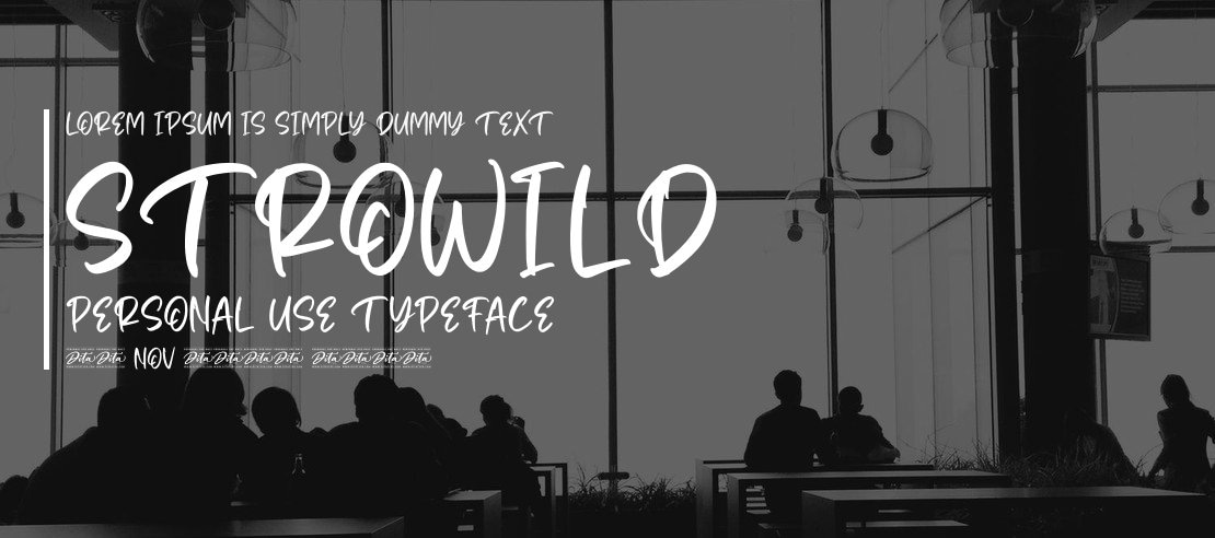 Strowild Personal Use Font